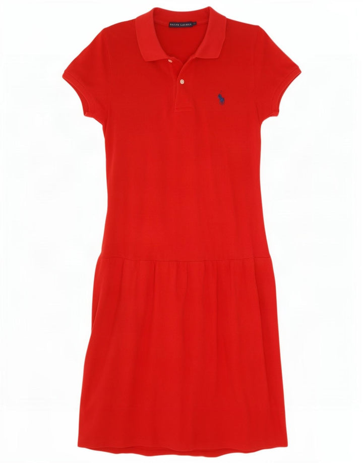 Damska sukienka polo Ralph Lauren UK 10 mała czerwona