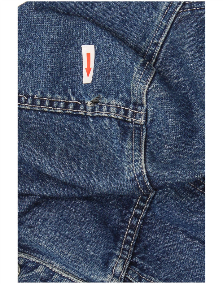 Damska kurtka dżinsowa Zara Crop UK 10 Small, niebieska bawełniana