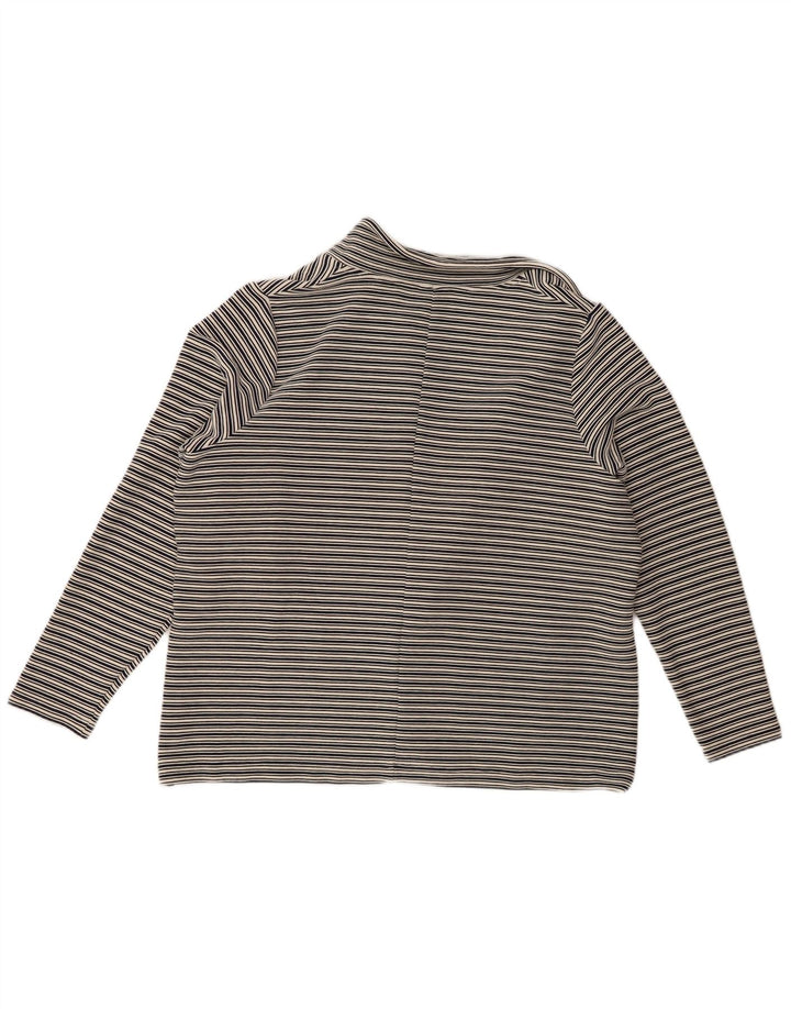 Marks & Spencer Damska otwarta marynarka UK 24 4XL granatowa w paski