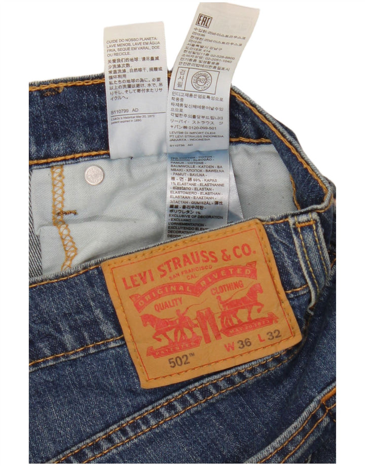 Męskie jeansy Levi's 502 Tapered W36 L29 Niebieskie bawełniane