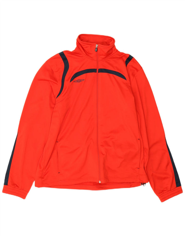 Męska kurtka dresowa Umbro XL, poliester w kolorze czerwonym