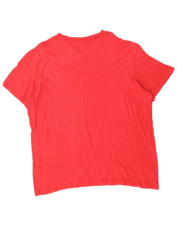 T-shirt męski WRANGLER Top 2XL, czerwony, bawełniany