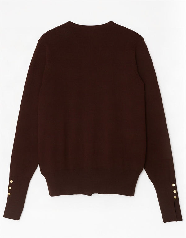 Sweter damski Zara Cardigan UK 10 Small Brown Wiskoza