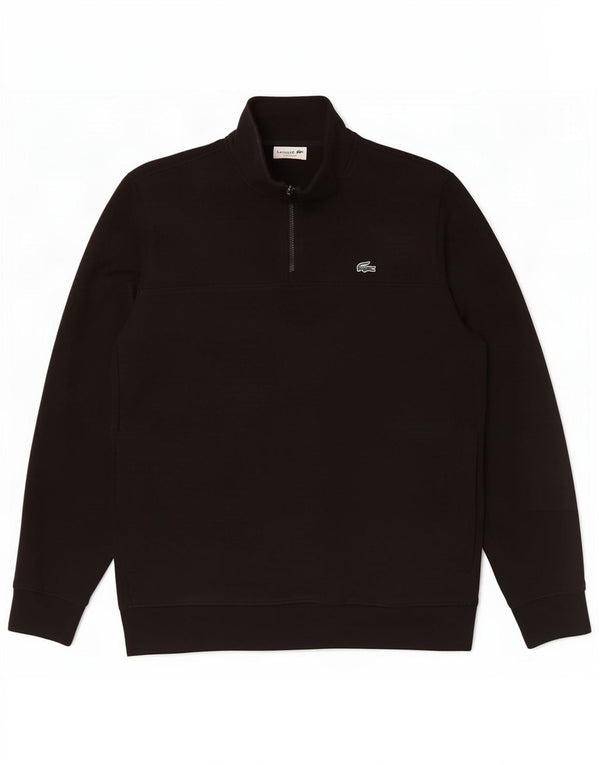 Męska bluza Lacoste Classic Fit z zamkiem błyskawicznym, rozmiar 5, duża czarna