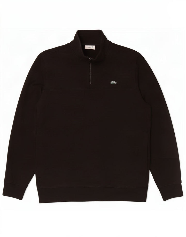 Męska bluza Lacoste Classic Fit z zamkiem błyskawicznym, rozmiar 5, duża czarna