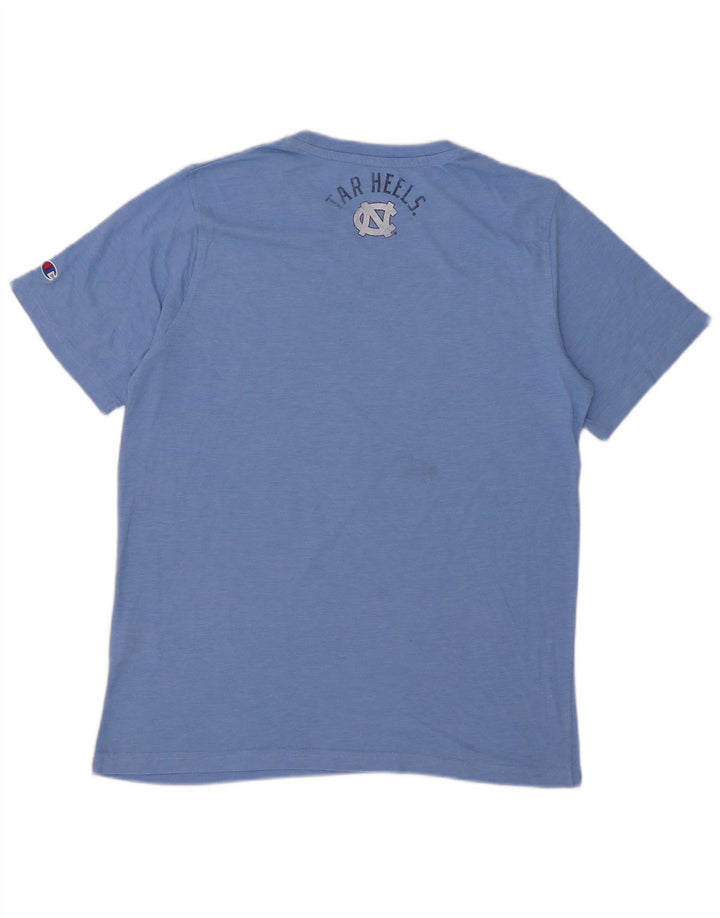 Męski T-shirt Champion z grafiką, duży, niebieski, poliester