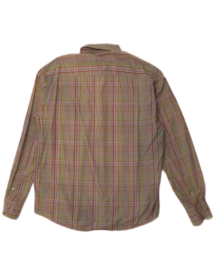 SERGIO TACCHINI Koszula męska w dużą zieloną kratkę, bawełniana