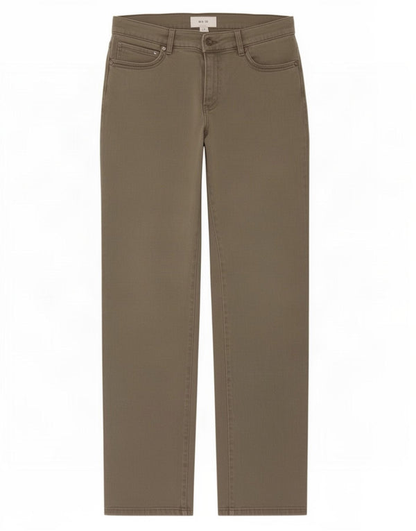 Marks & Spencer Damskie proste dżinsy UK 12 Medium W30 L29 Bawełna khaki
