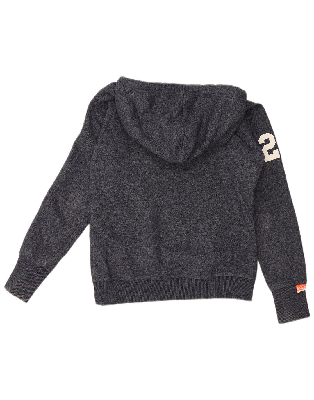 Męski sweter z kapturem Superdry z grafiką, średni granatowy, bawełniany