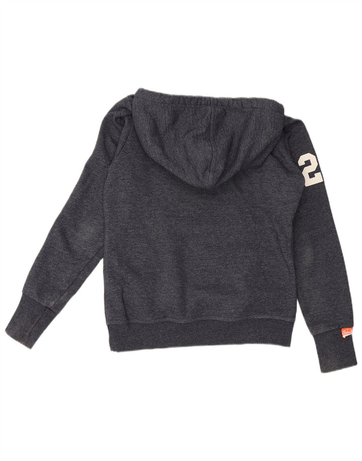 Męski sweter z kapturem Superdry z grafiką, średni granatowy, bawełniany