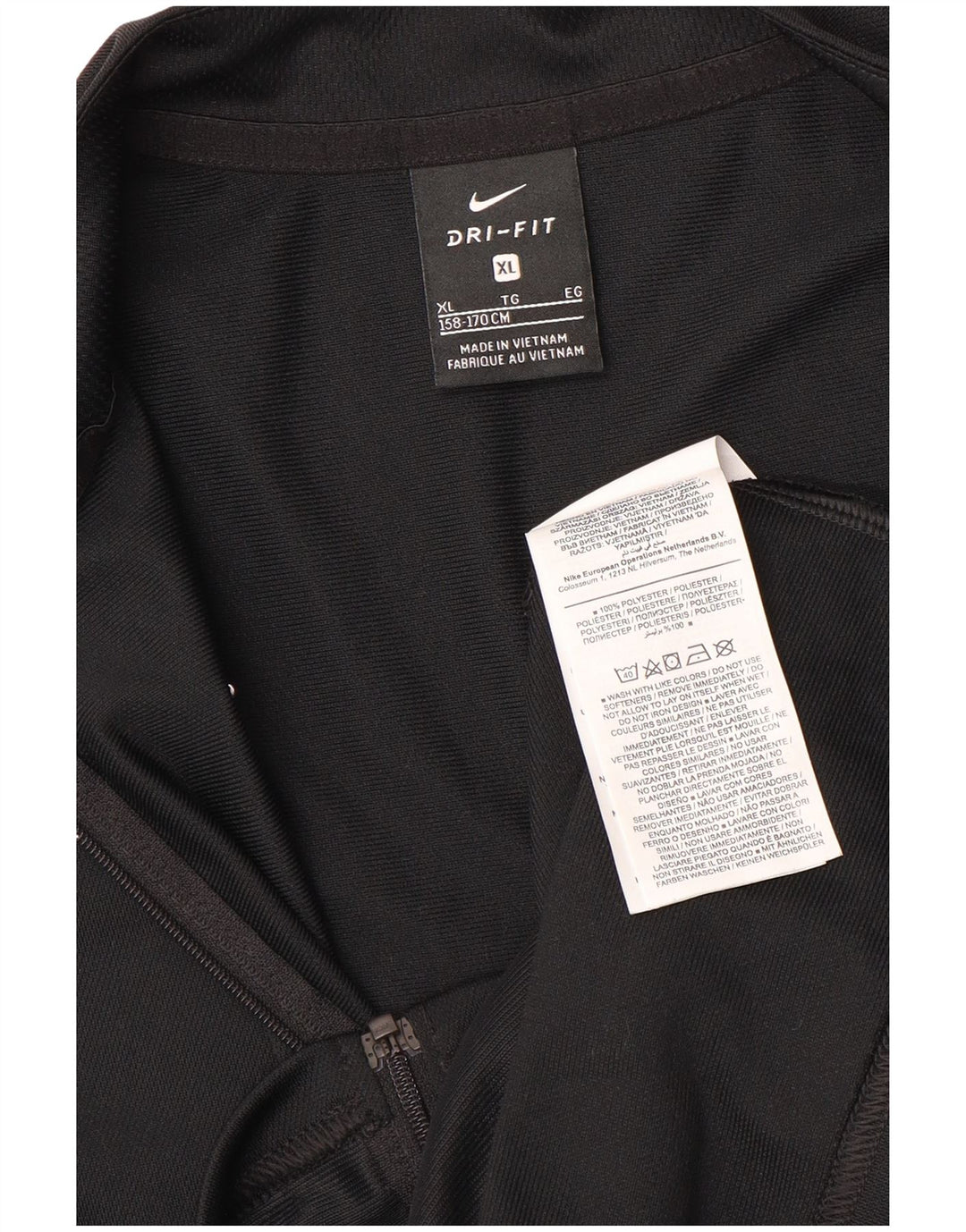 Chłopięca kurtka dresowa NIKE Dri Fit 13-14 lat XL, czarna, poliester