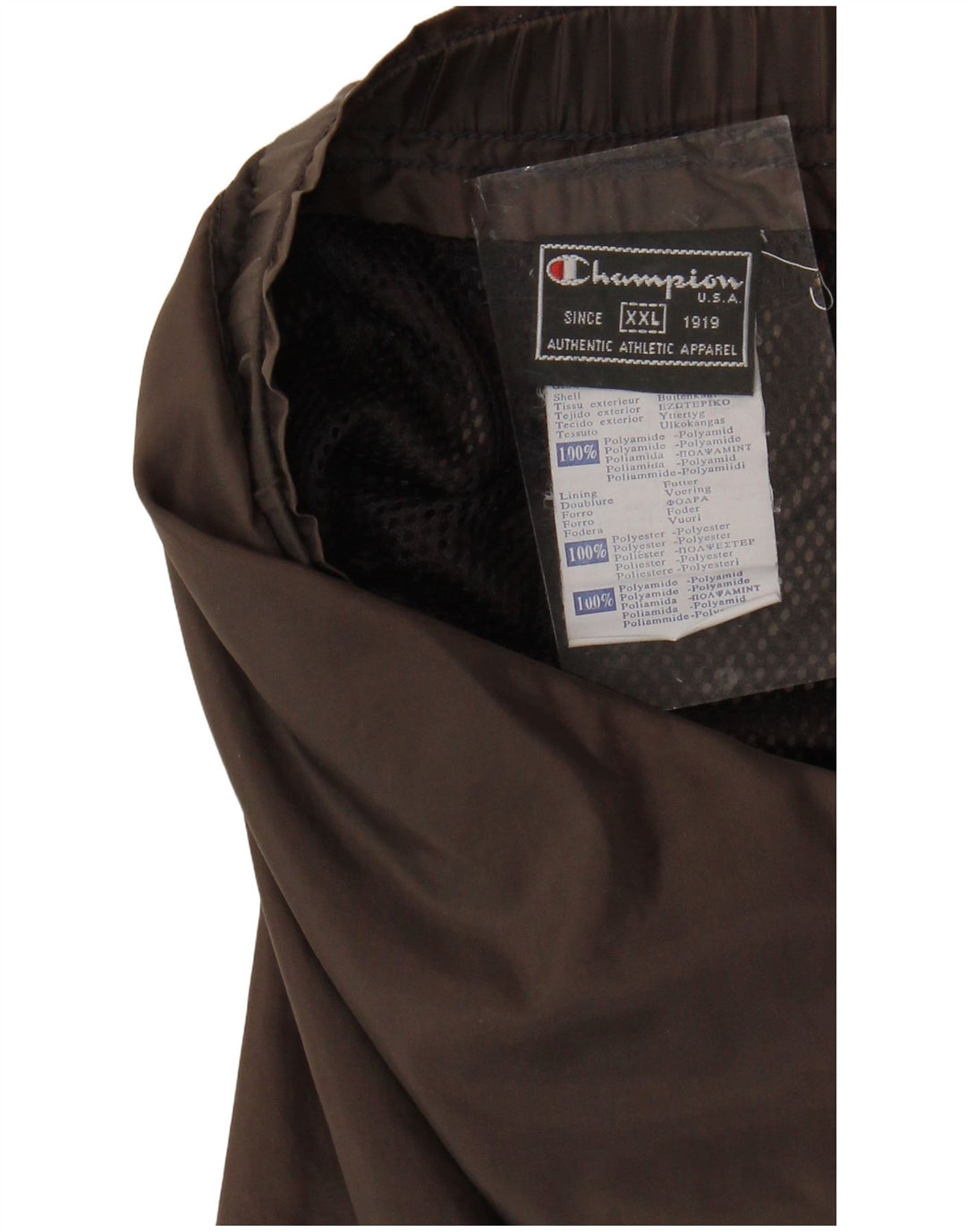 Wodoodporne spodnie męskie CHAMPION 2XL Brązowy poliamid