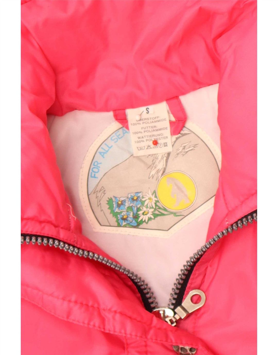 Damska kurtka wiatrówka Vintage UK 10 Small Pink Poliamid