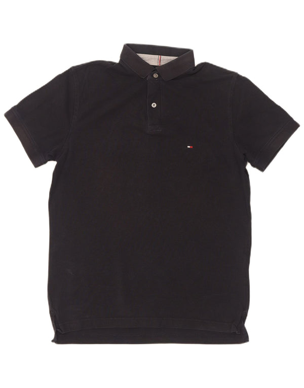 Męska koszulka polo Tommy Hilfiger, mała, granatowa, bawełniana