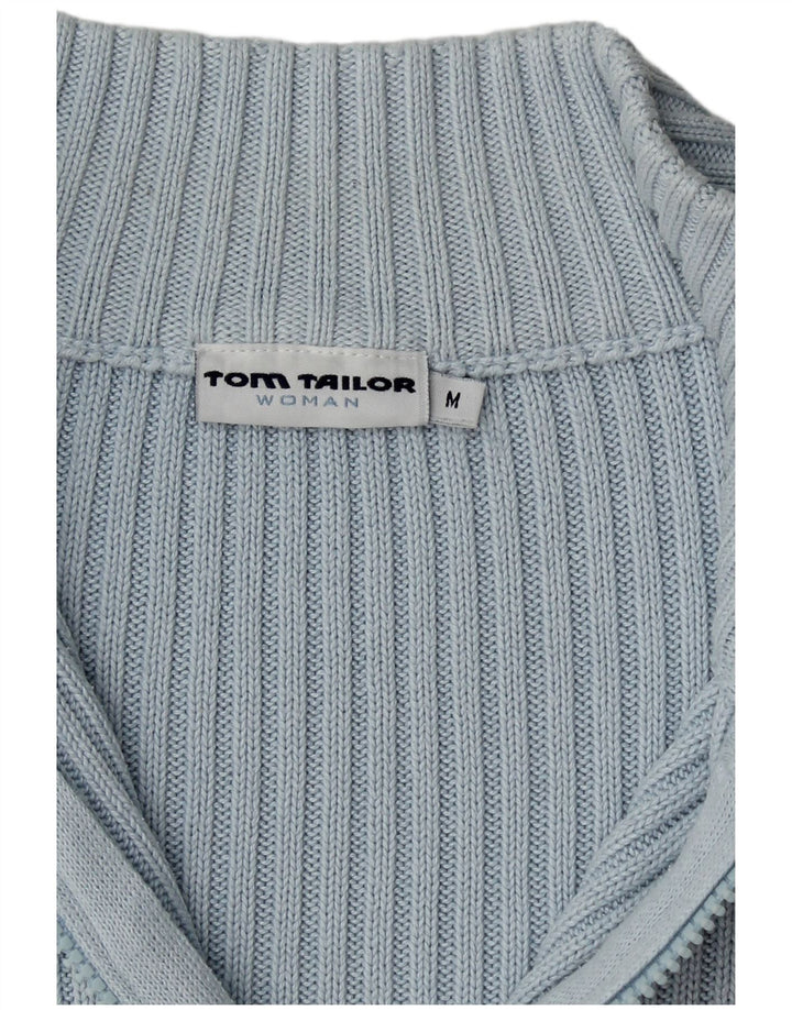 Damski sweter TOM TAILOR Crop Cardigan UK 12 Średni niebieski