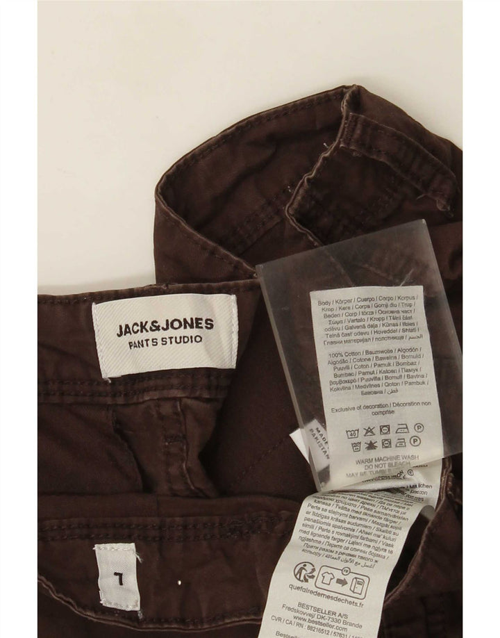 Męskie spodenki cargo Jack & Jones, duże W34, brązowa bawełna