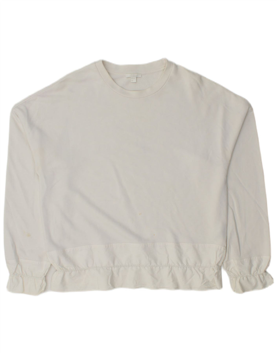 Cos Damski sweter oversize UK 10, mały, biały, bawełniany