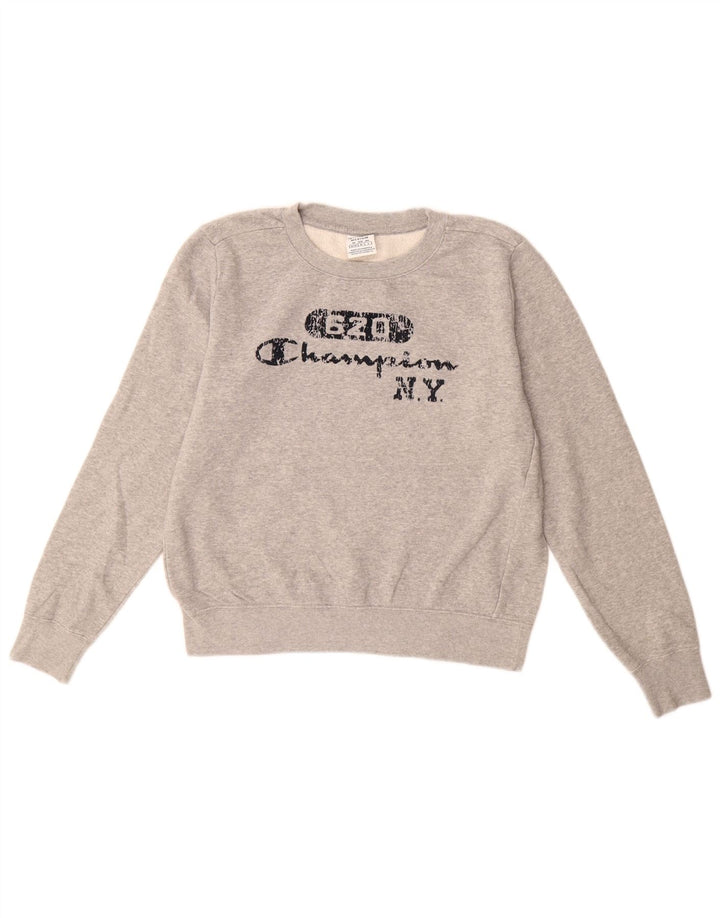 Damska bluza Champion Graphic Sweatshirt UK 14 Medium Grey Flecked