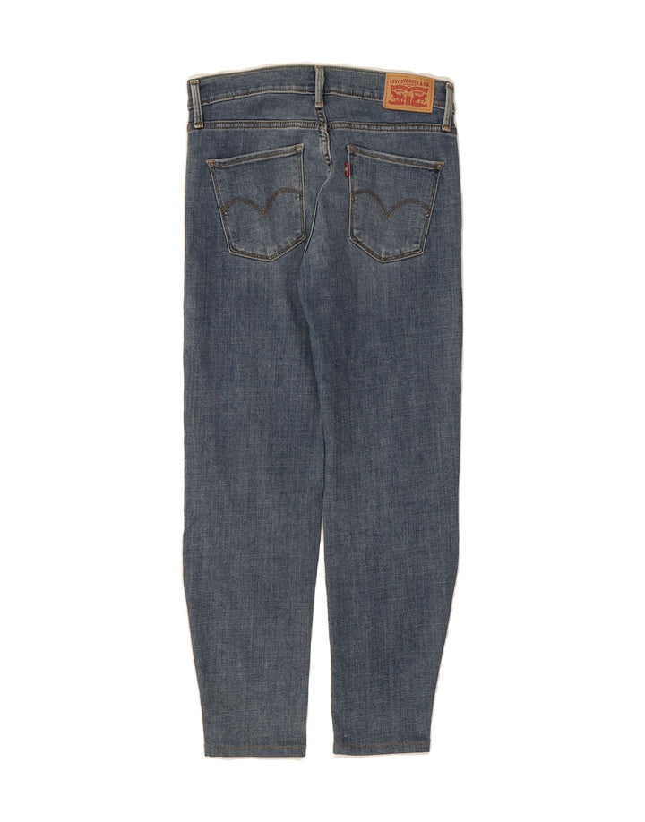 LEVI'S Womens 314 Shaping Straight Jeans W27 L28 Blue Cotton Vintage Levi's and Second-Hand Levi's from Messina Hembry 