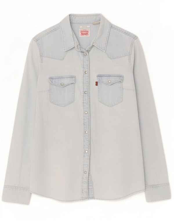 Damska koszula dżinsowa Levi's Classic Fit UK 14, średnia niebieska, bawełniana