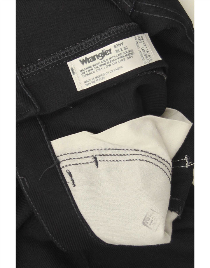 Męskie spodnie typu casual Wrangler Bootcut W36 L30 Granatowy poliester