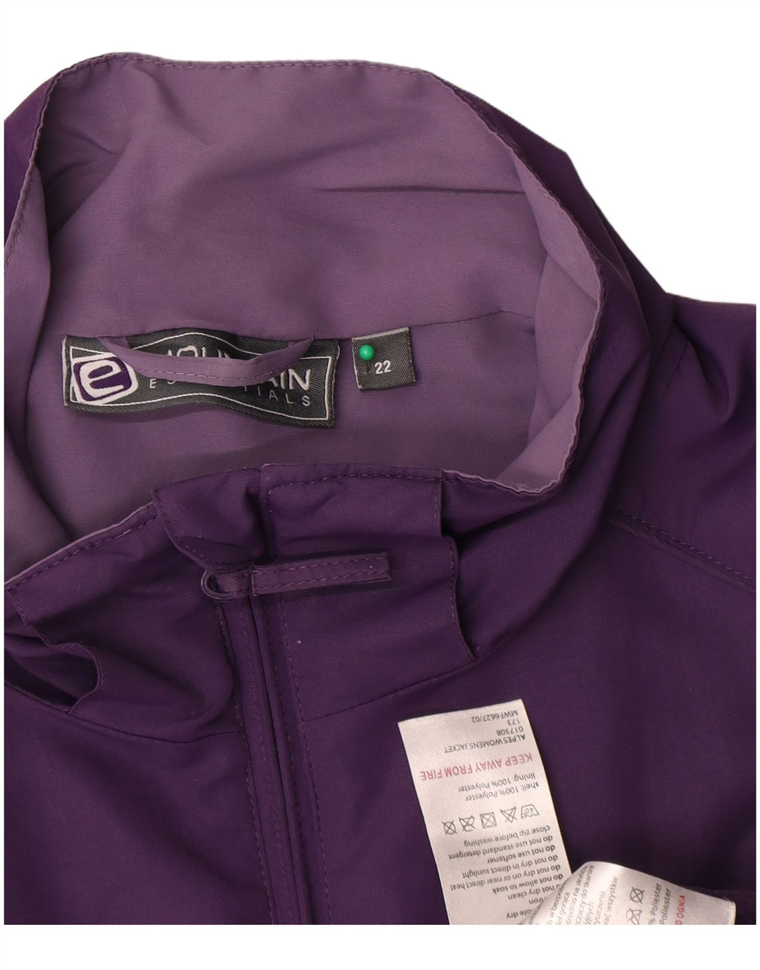 Damska kurtka wiatrówka Mountain Essentials UK 22 3XL Fioletowy poliester
