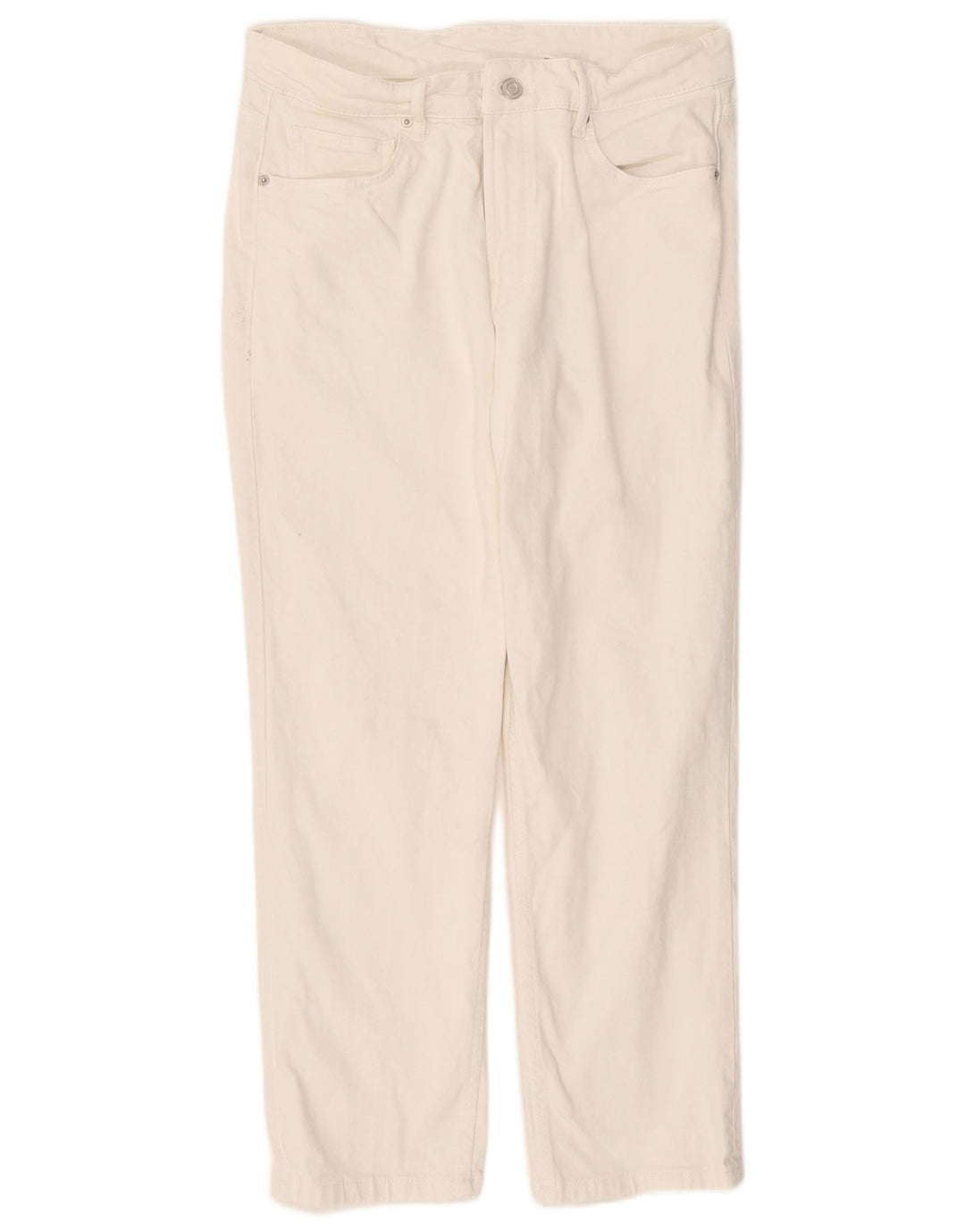 Damskie proste dżinsy Massimo Dutti EU 40 Medium W30 L26 Biała bawełna