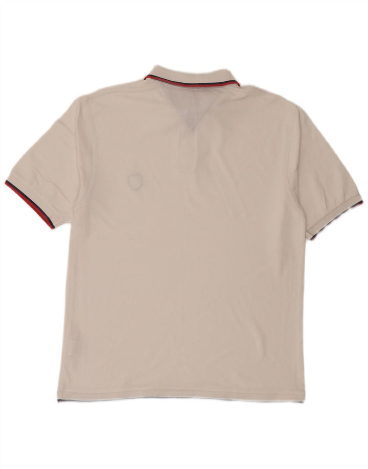 Męska koszulka polo Reebok, duża, biała, bawełniana