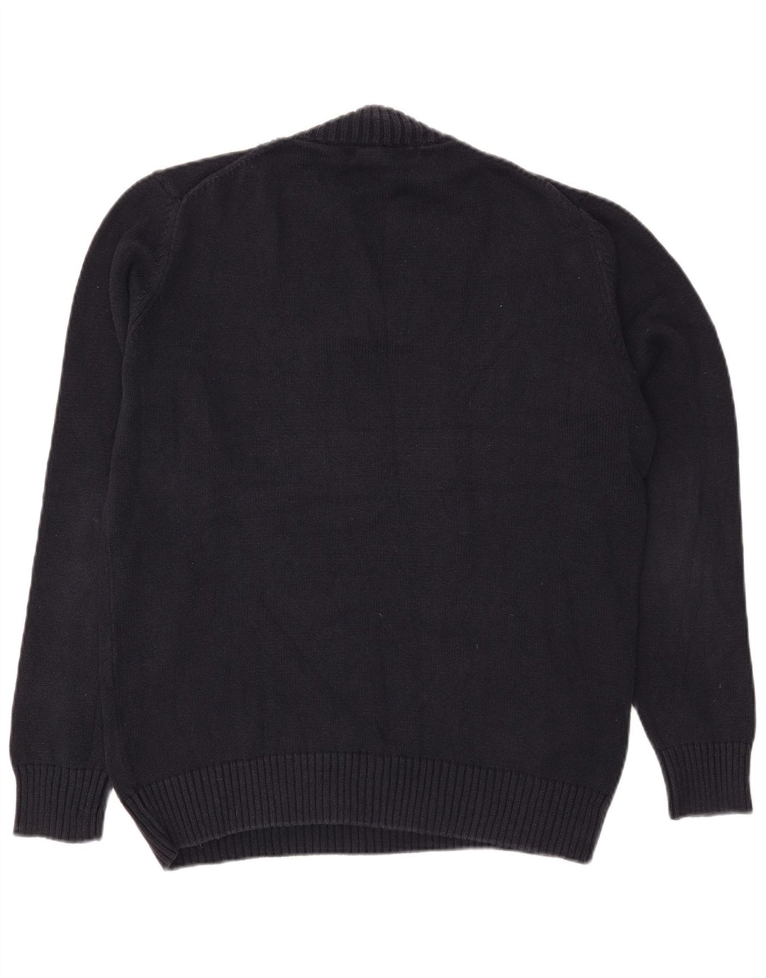 Męski sweter Zara z dekoltem w kształcie litery V, duży, granatowy