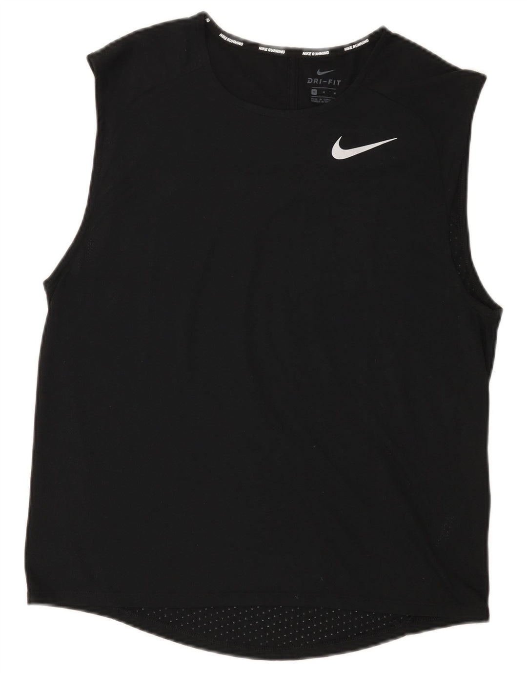 Męska kamizelka Nike Dri Fit, średni czarny poliester