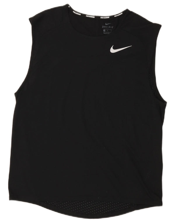 Męska kamizelka Nike Dri Fit, średni czarny poliester