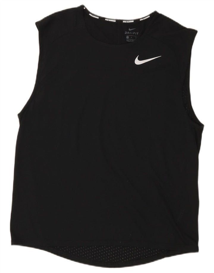 Męska kamizelka Nike Dri Fit, średni czarny poliester
