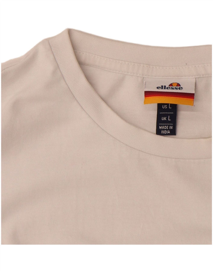Męski T-shirt z grafiką ELLESSE, duży, biały
