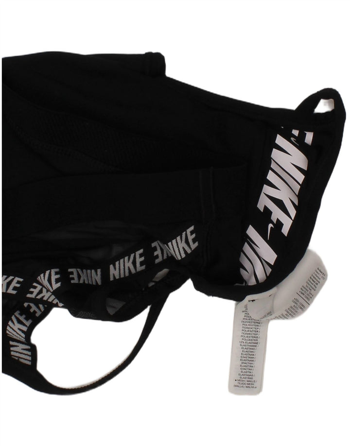Damski top sportowy z wyściełanym biustonoszem Nike, mały, czarny, poliestrowy