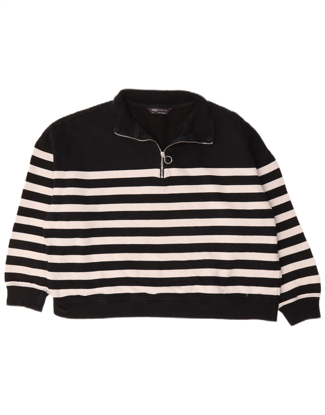 Marks & Spencer Damski sweter oversize UK 16, duży, czarny