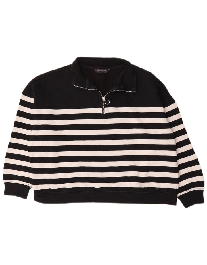 Marks & Spencer Damski sweter oversize UK 16, duży, czarny
