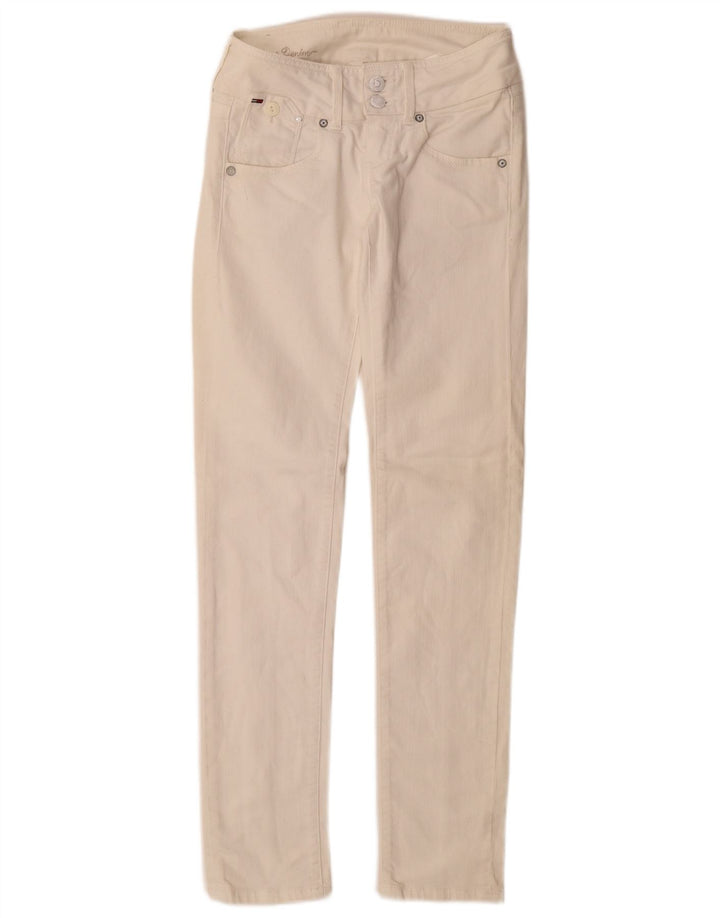 Damskie jeansy Slim Tommy Hilfiger W25 L32 Biała bawełna