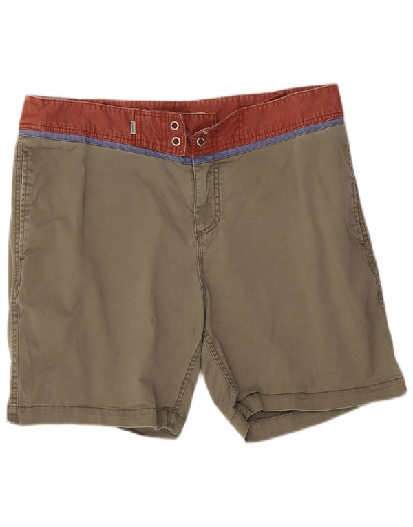 Męskie spodenki Quiksilver W36, duża bawełna w kolorze khaki