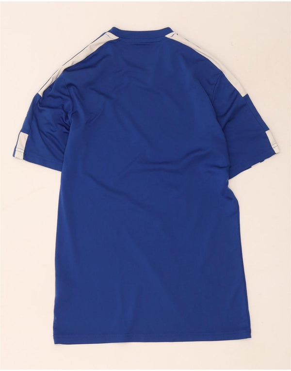 Adidas Męski T-shirt Aeroready Top Mały Niebieski Poliester z blokami kolorów