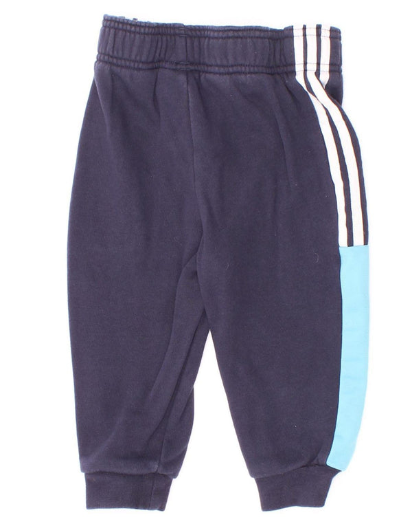 Spodnie dresowe Adidas Baby Boys 12-18 miesięcy, granatowe, z blokami kolorów