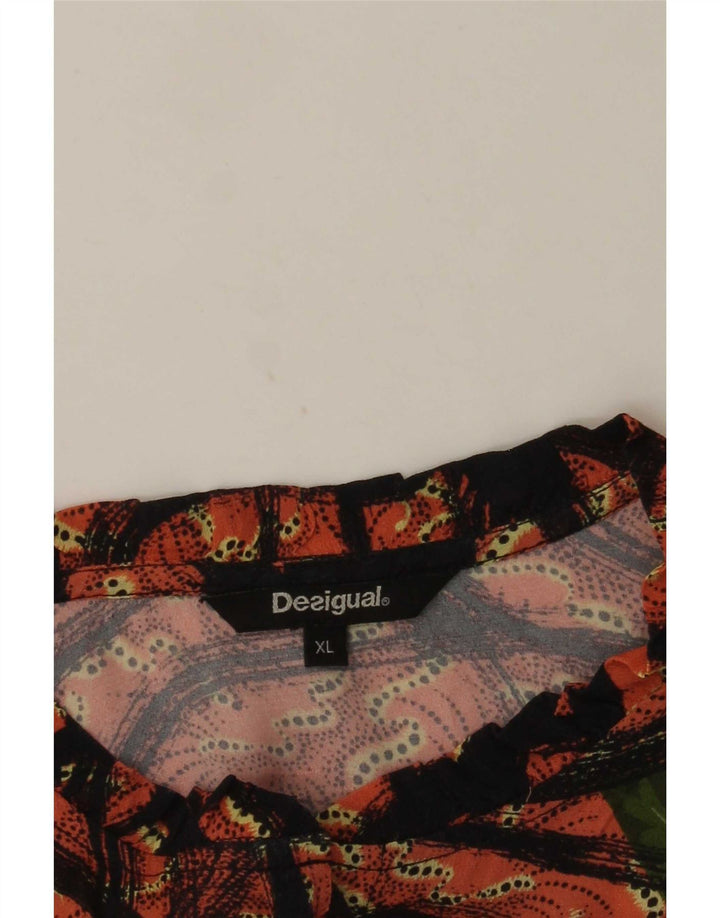 Desigual damska bluzka koszulowa w abstrakcyjny wzór UK 18 XL wielokolorowa