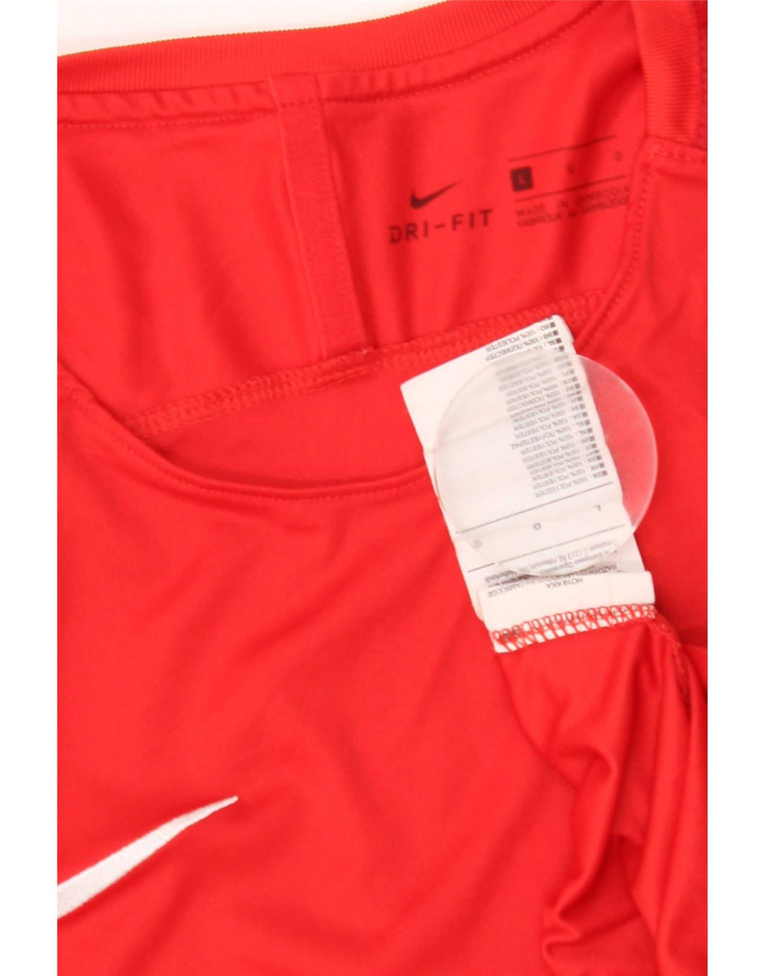 Męski T-shirt Nike Dri Fit, duży, czerwony, poliester