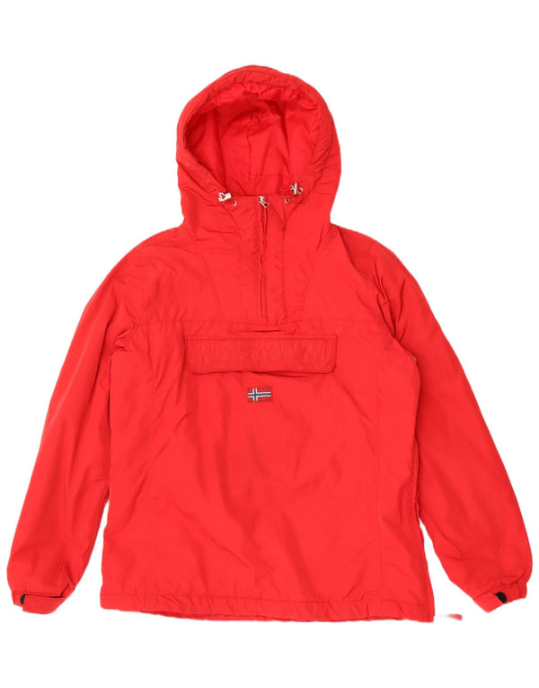 Damska kurtka Anorak z kapturem Napapijri Geographic UK 20 2XL Czerwony poliester