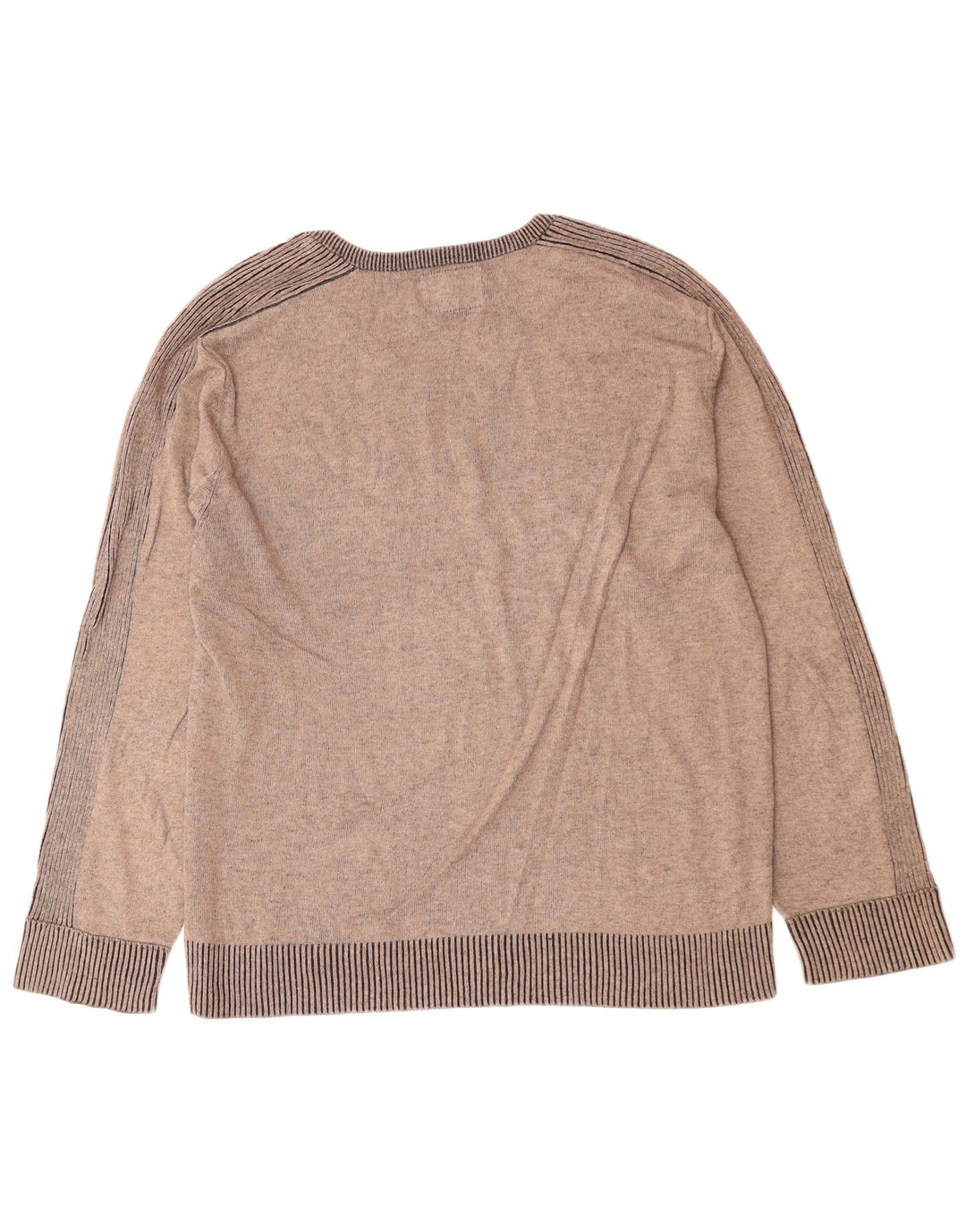 Męski sweter GUESS z graficznym dekoltem w kształcie litery V, XL, szary