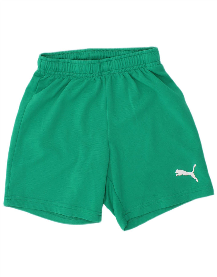 Chłopięce spodenki sportowe Puma 7-8 lat Zielony poliester