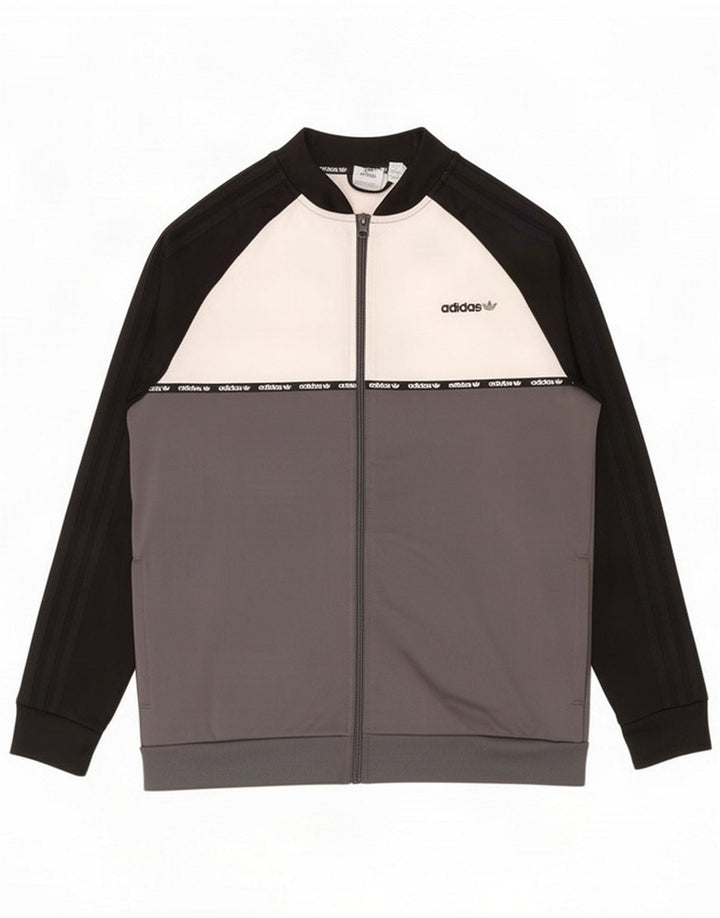 Adidas Chłopięca bluza dresowa 15-16 lat Wielobarwny Kolorblok