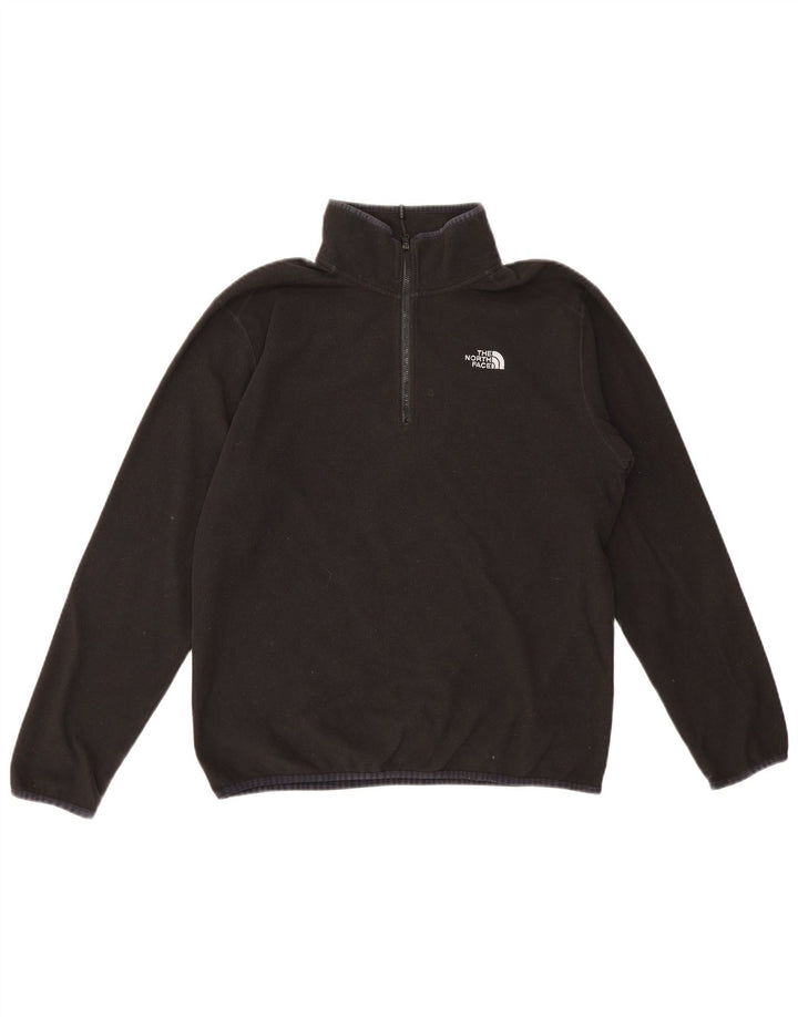 Męski sweter polarowy The North Face z zamkiem błyskawicznym, średni czarny poliester