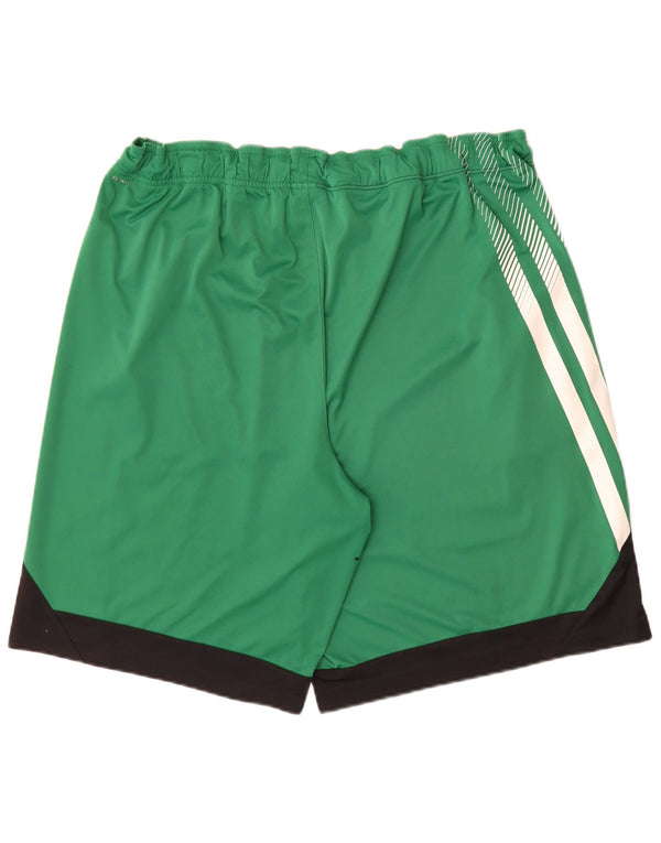 Spodenki sportowe Adidas Męskie Boston Celtics XL Zielone, sportowe z blokami kolorów