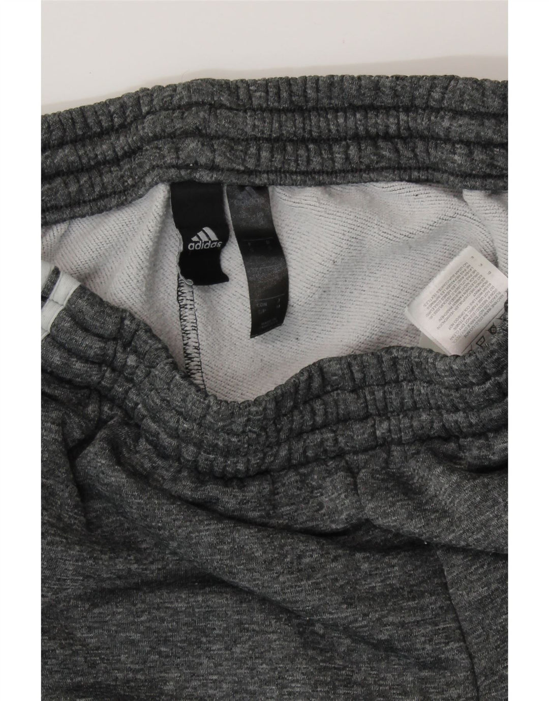 Damskie spodnie dresowe ADIDAS Aeroready UK 8, małe, szare, z blokami kolorów