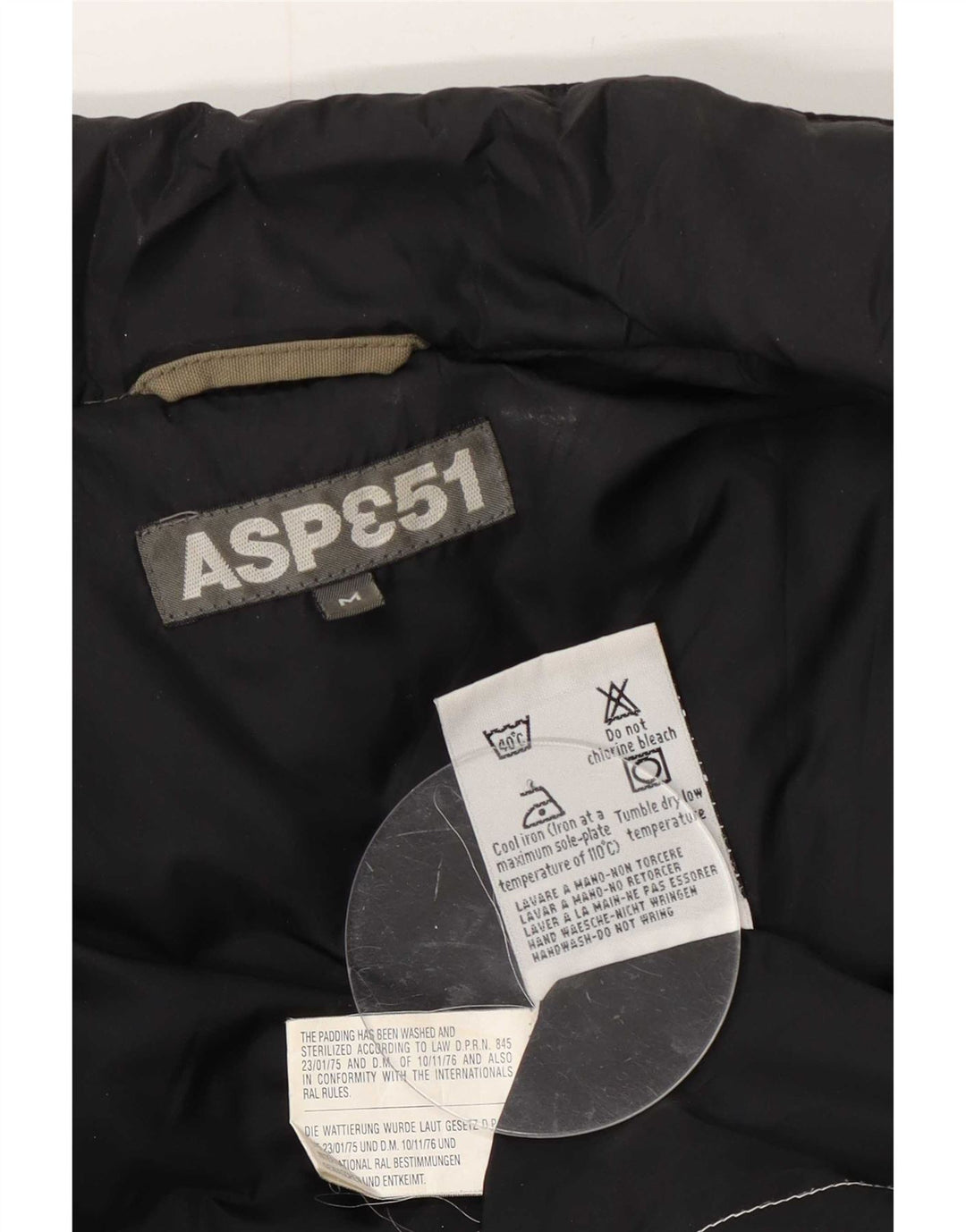 Męska wyściełana kamizelka Aspesi UK 38 Medium Khaki Nylon